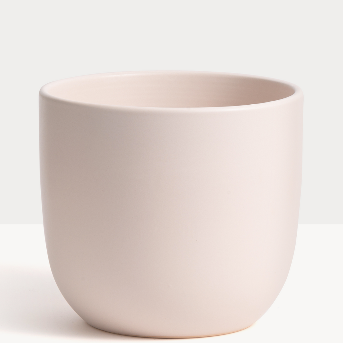 Peach&Pebble Ceramic Planter 7in Soft Pink