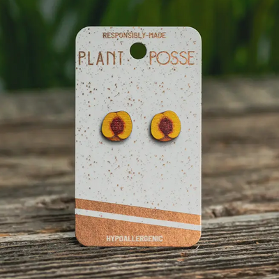 Plant Posse Peaches Stud Earrings