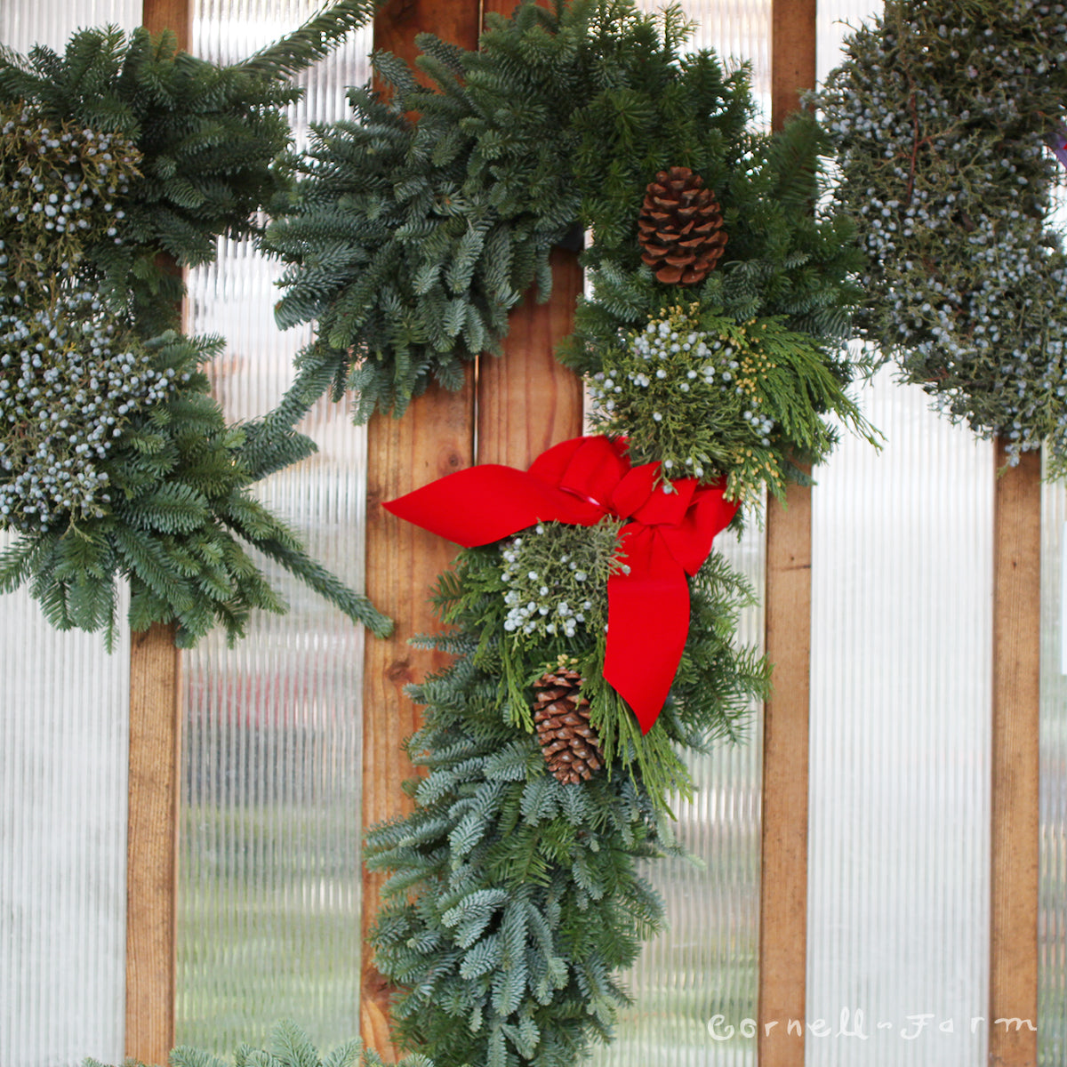 Deluxe Candy Cane Wreath