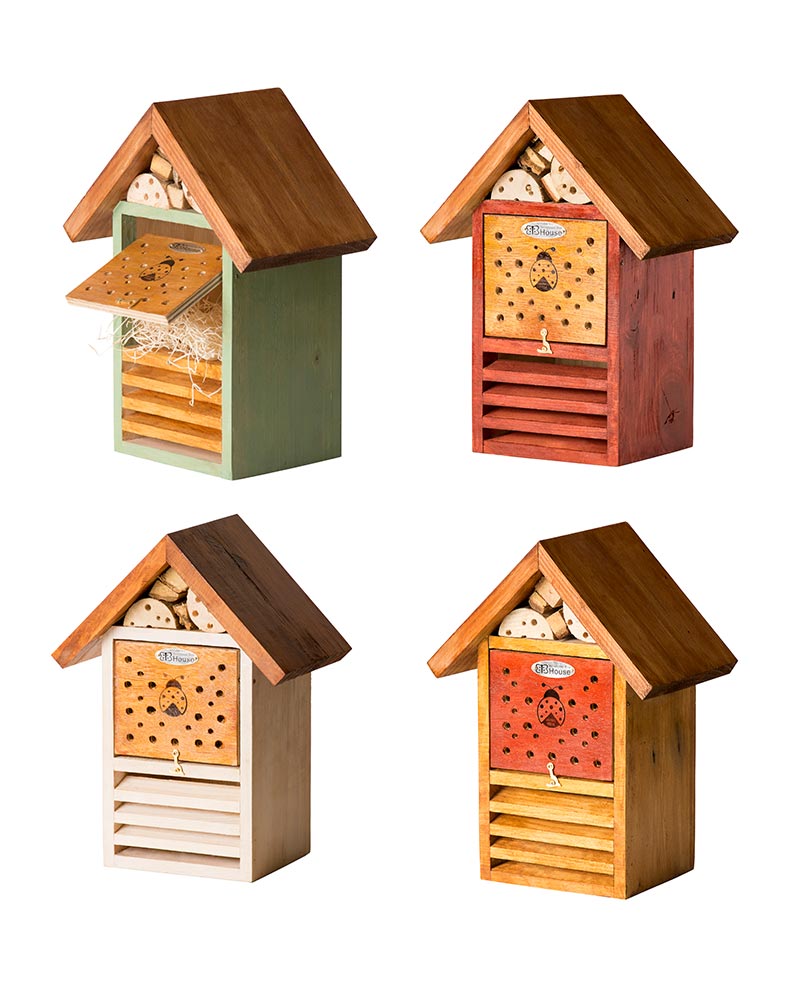 SM Lady Bug House Green, Red, White, or Natural