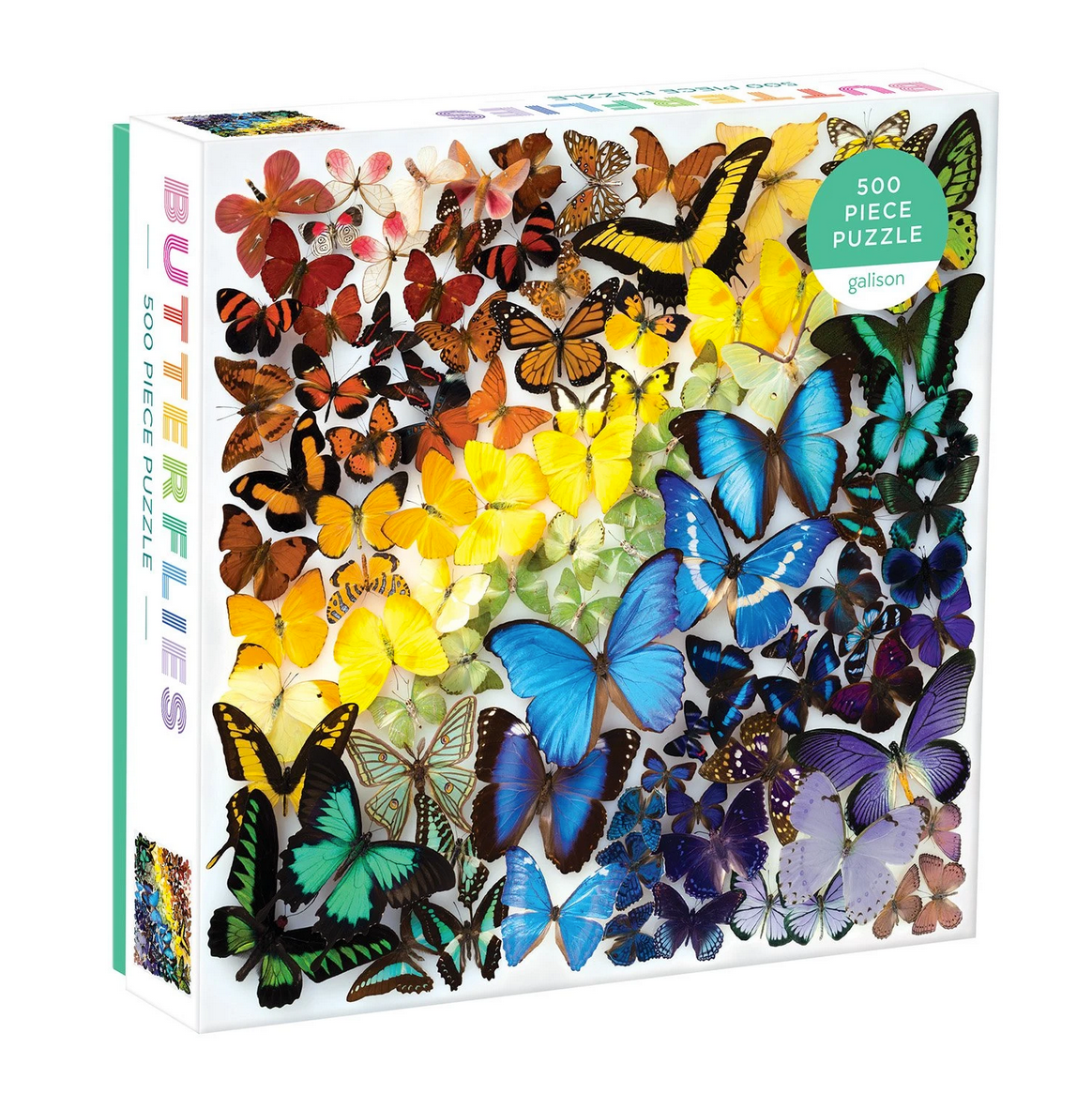 Rainbow Butterflies Galison Puzzle 500pcs