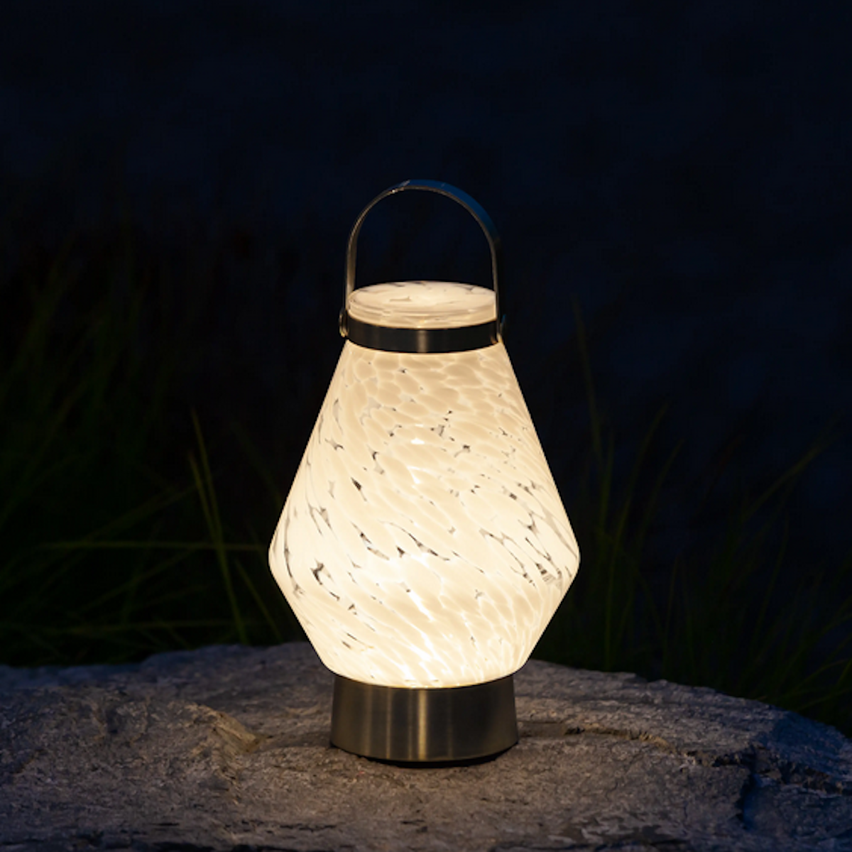 Glass Lightkeeper Portable LED Lantern - CONE